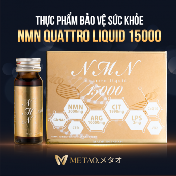 Thực Phẩm Bảo Vệ Sức Khoẻ NMN Quattro Liquid 15000 Nhật Bản (10 Lọ x 30ml)  - LAMOON.VN