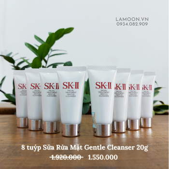 Combo 8 sữa rửa mặt SK-II Facial Treatment Gentle Cleanser (20g x 8)  - LAMOON.VN