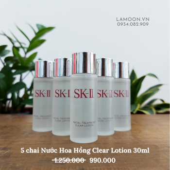 Combo 5 nước hoa hồng SK-II Facial Treatment Clear Lotion (30ml x 5)  - LAMOON.VN
