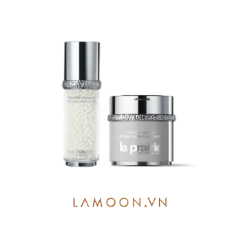 Combo dưỡng trắng Serum White Caviar 3ml và kem White Caviar 5ml  - LAMOON.VN